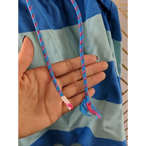 TIA CIBANI Girls Striped Open Back Blue Tie Waist Dress Size 3/4 READ - Picture 5 of 8